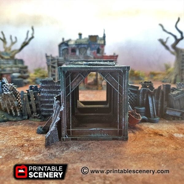 Tabletop Terrain Terrain Junkfort Foot Entrance - Apocalyptic Terrain