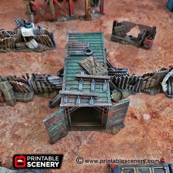Tabletop Terrain Terrain Junkfort Foot Entrance - Apocalyptic Terrain