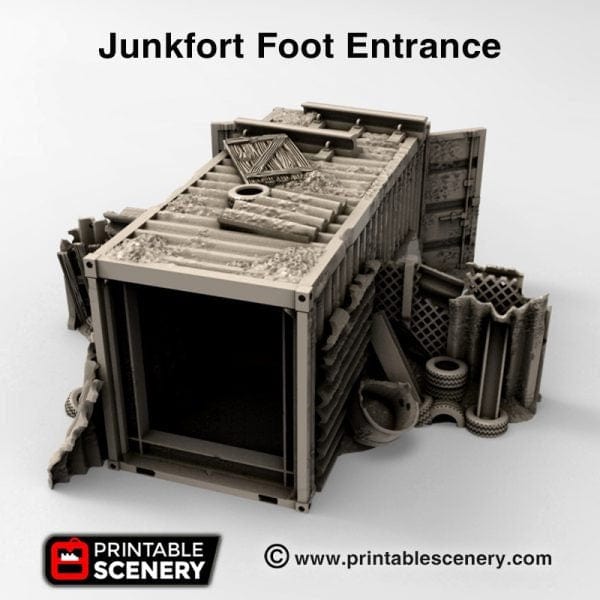 Tabletop Terrain Terrain Junkfort Foot Entrance - Apocalyptic Terrain