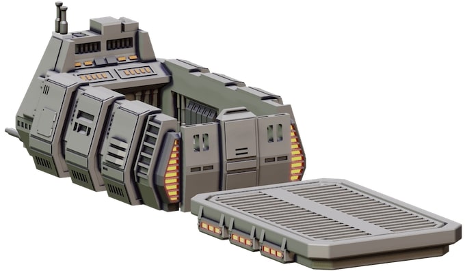 Tabletop Terrain Terrain Massa'Dun Insurgent Hovercraft