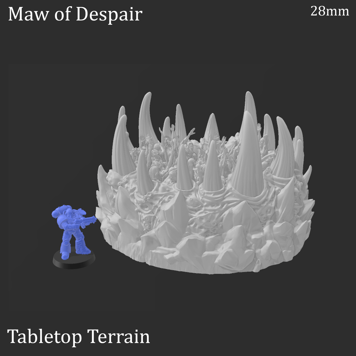 Tabletop Terrain Terrain Maw of Despair - Fantasy Demon Terrain