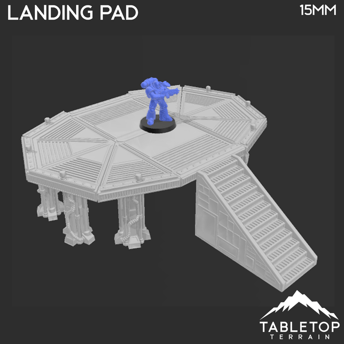Tabletop Terrain Terrain Midrim City Landing Pad - Star Wars Terrain