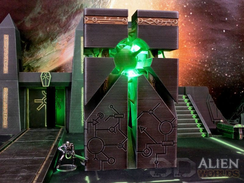 Tabletop Terrain Terrain Necron Energy Monolith - 40k Necron Terrain