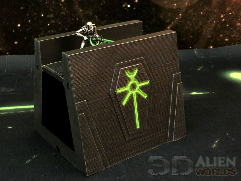 Tabletop Terrain Terrain Necron Tombcity Wall Builder- 40k Necron Terrain