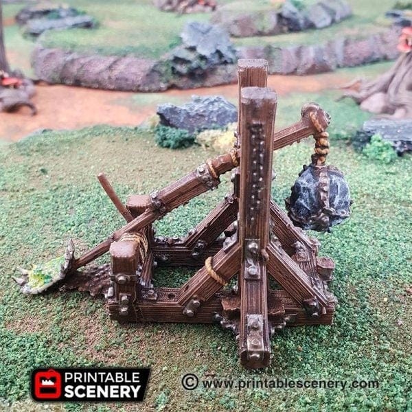 Tabletop Terrain Terrain Plague Thrower Catapult - Siege Equipment