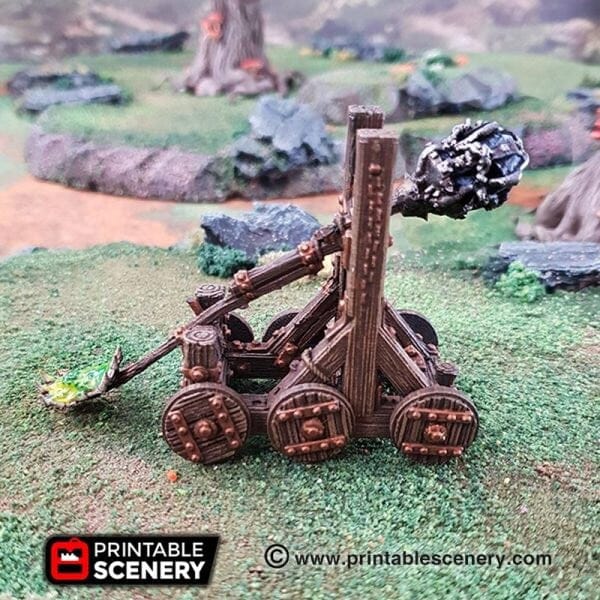 Tabletop Terrain Terrain Plague Thrower Catapult - Siege Equipment