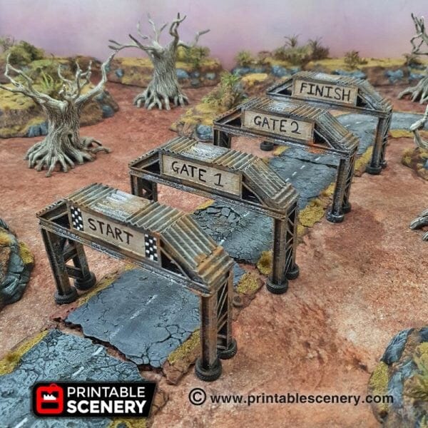 Tabletop Terrain Terrain Race Checkpoint - Apocalyptic Terrain