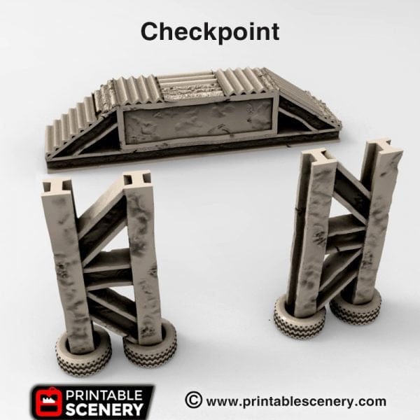 Tabletop Terrain Terrain Race Checkpoint - Apocalyptic Terrain