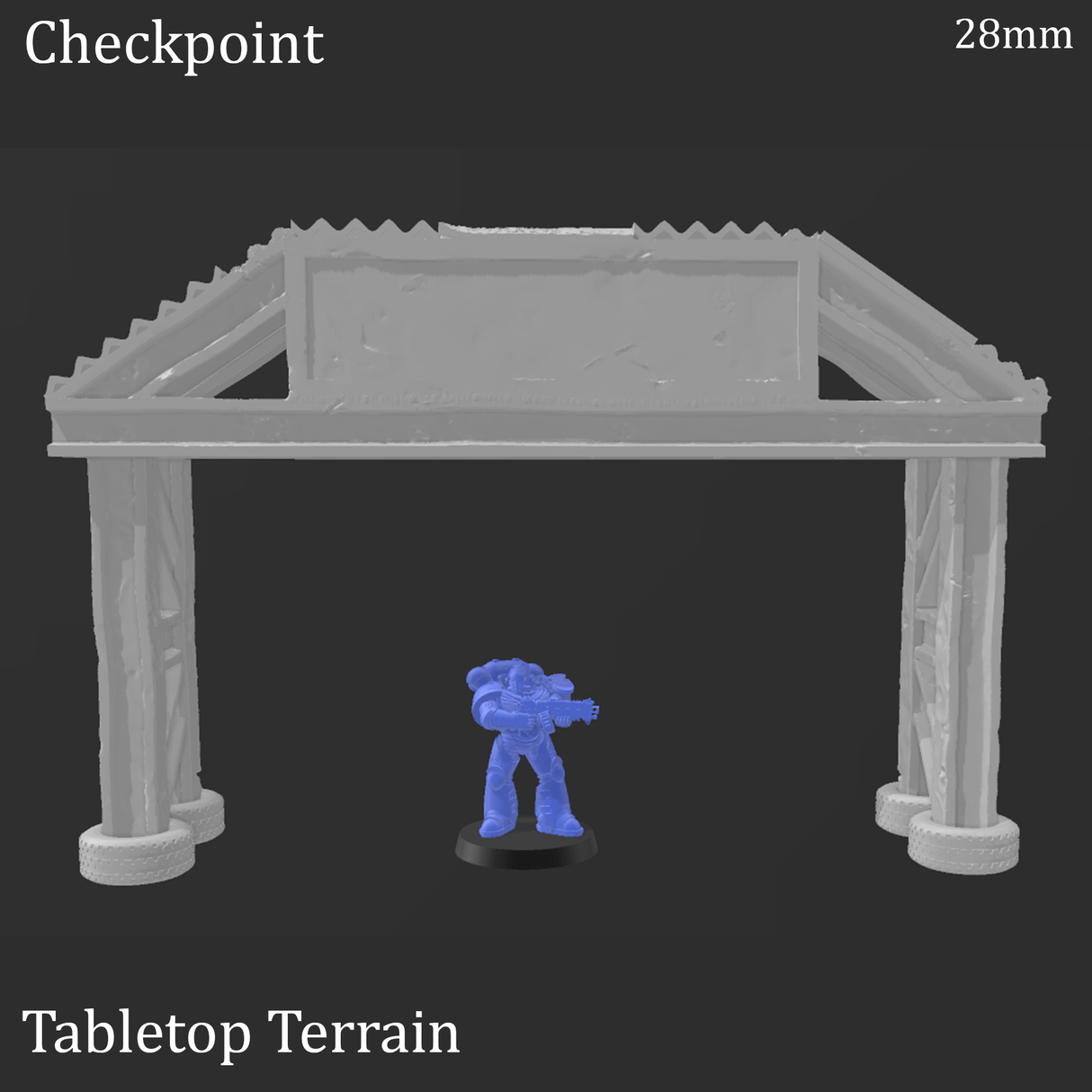 Tabletop Terrain Terrain Race Checkpoint - Apocalyptic Terrain