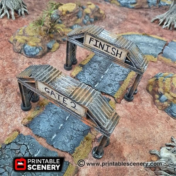 Tabletop Terrain Terrain Race Checkpoint - Apocalyptic Terrain