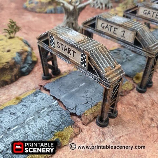 Tabletop Terrain Terrain Race Checkpoint - Apocalyptic Terrain