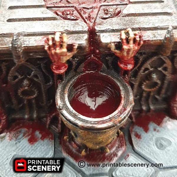 Tabletop Terrain Terrain Sacrificial Altar - Demon Fantasy Terrain