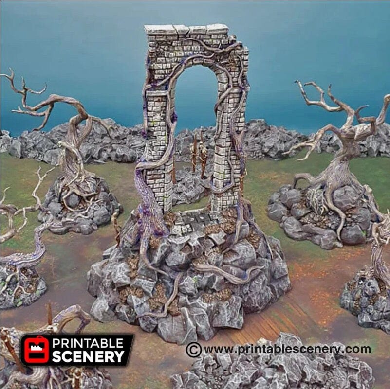 Tabletop Terrain Terrain Shadow Gate - Fantasy Scatter Terrain