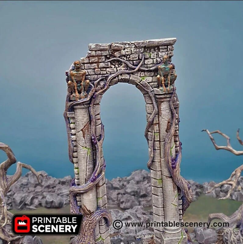 Tabletop Terrain Terrain Shadow Gate - Fantasy Scatter Terrain