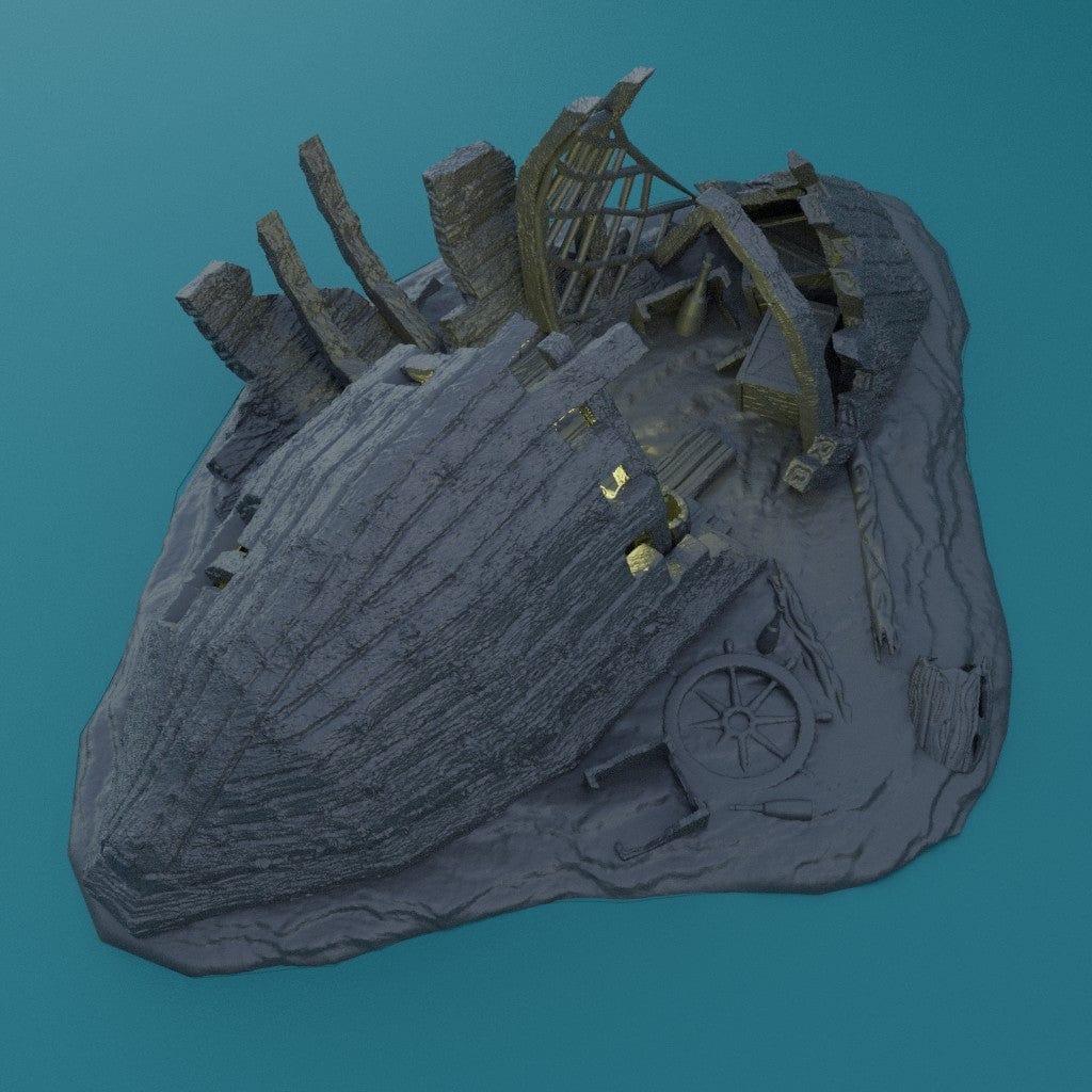 Tabletop Terrain Terrain Shipwreck Burrow