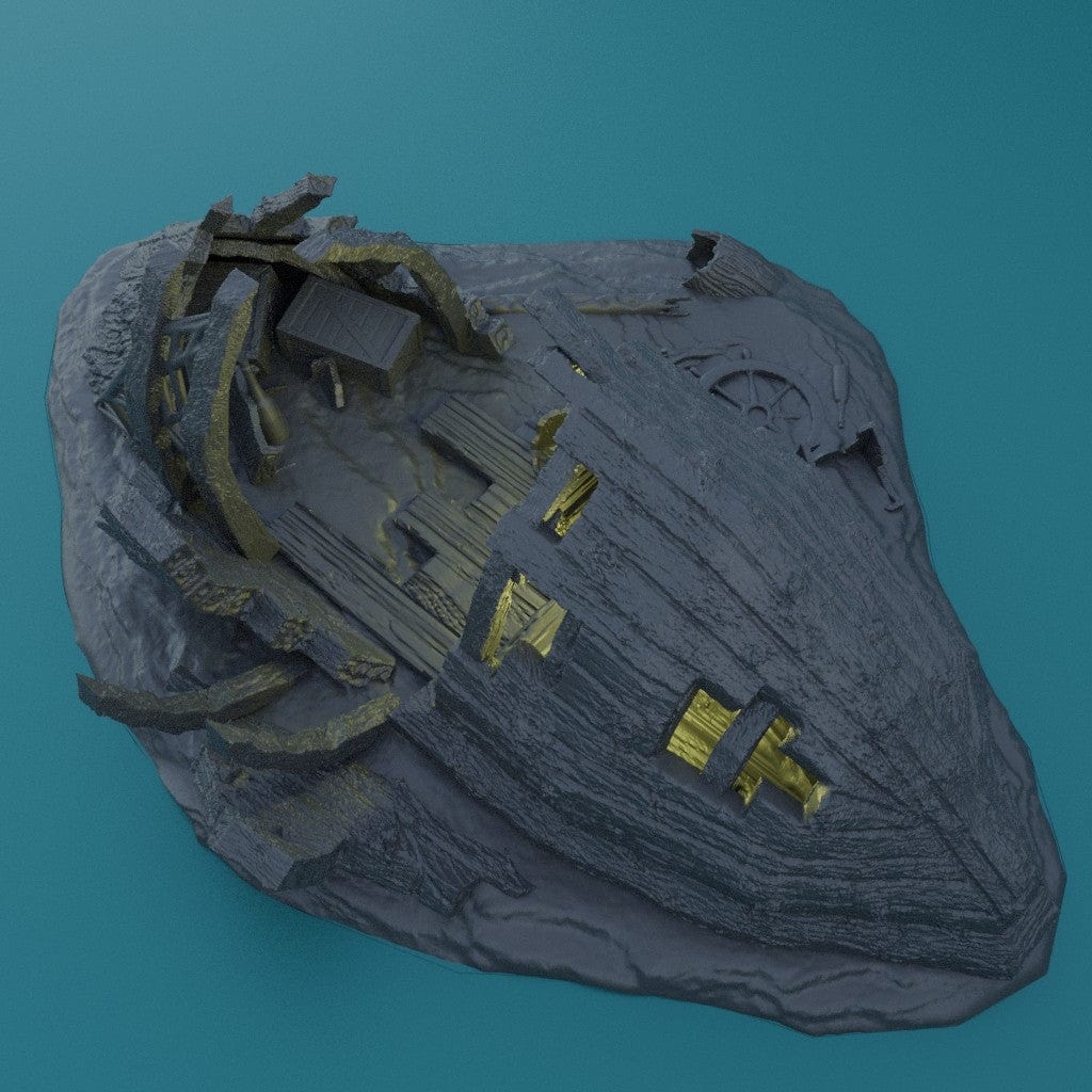Tabletop Terrain Terrain Shipwreck Burrow
