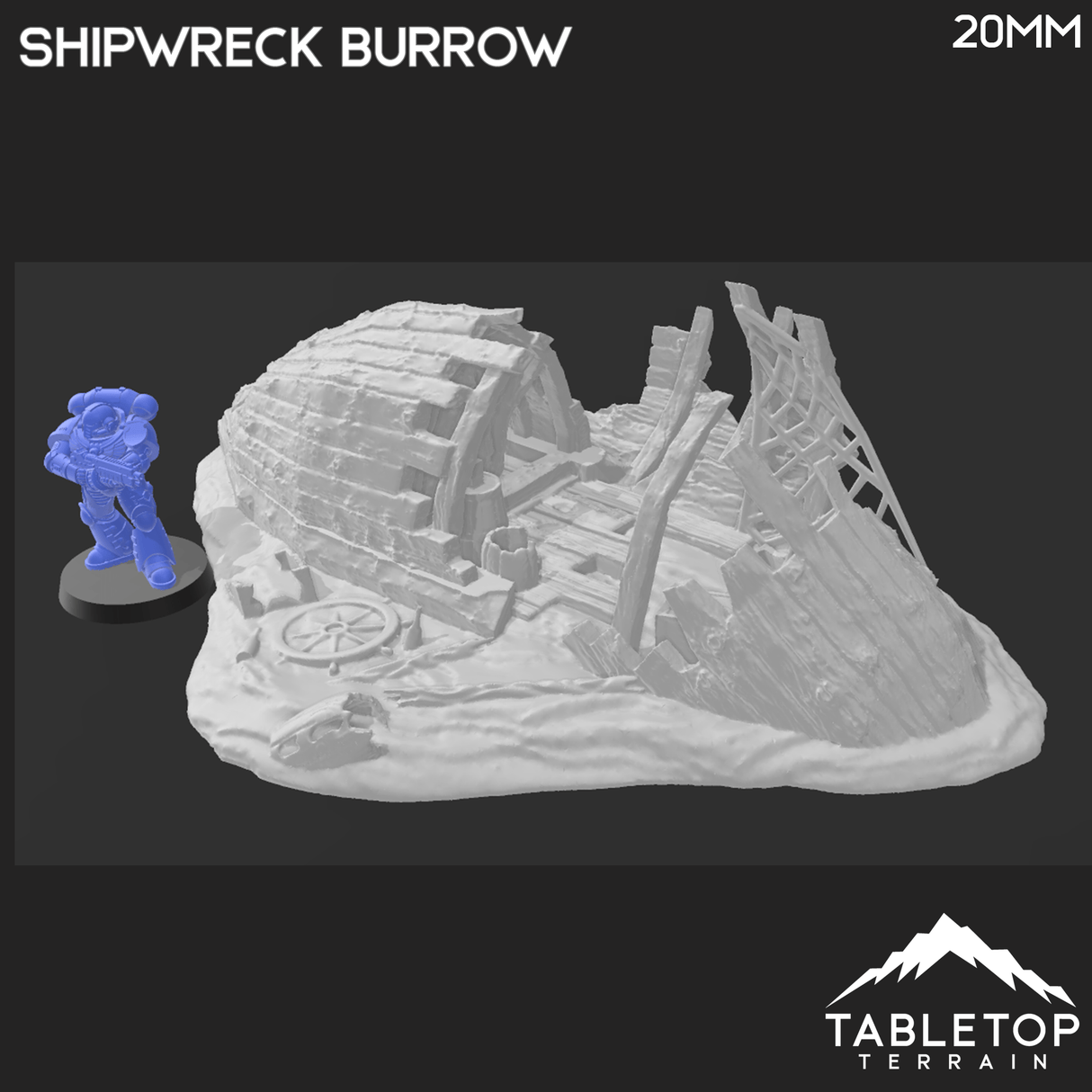 Tabletop Terrain Terrain Shipwreck Burrow