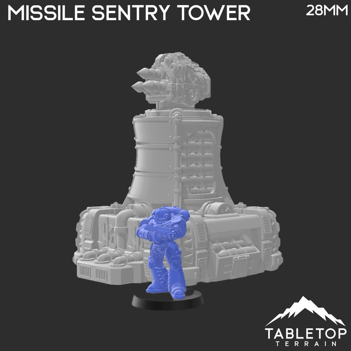 Tabletop Terrain Terrain Sithic Outpost Plasma Crystal Pit & Missile Sentry Tower - 40k Terrain