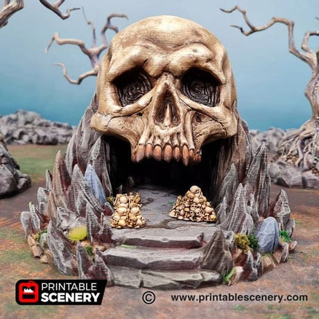 Tabletop Terrain Terrain Titan Skull Cave - Fantasy Terrain