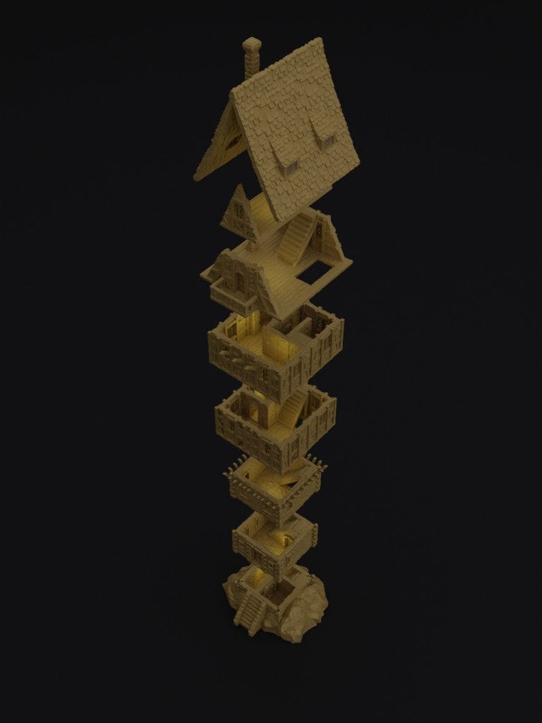 Tabletop Terrain Terrain Tower House
