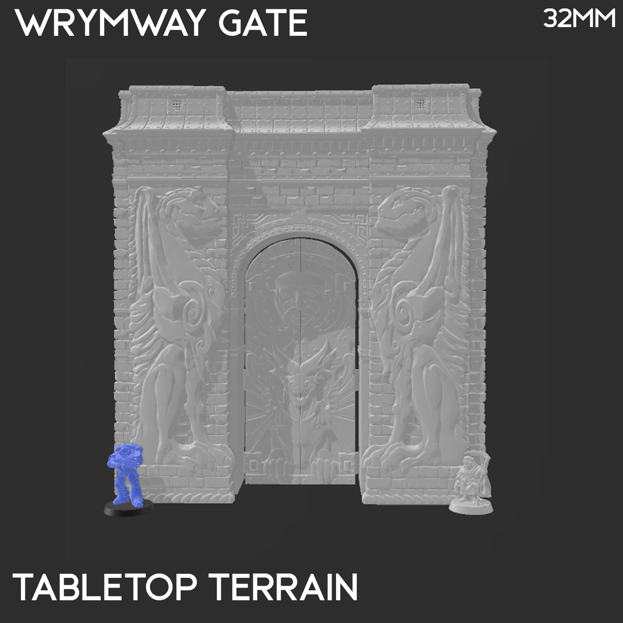 Tabletop Terrain Terrain Wrymway Gate - Rise of the Halflings - Fantasy Terrain