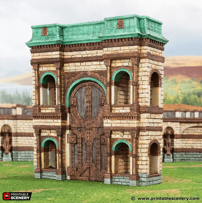 Tabletop Terrain Terrain Wrymway Gate - Rise of the Halflings - Fantasy Terrain