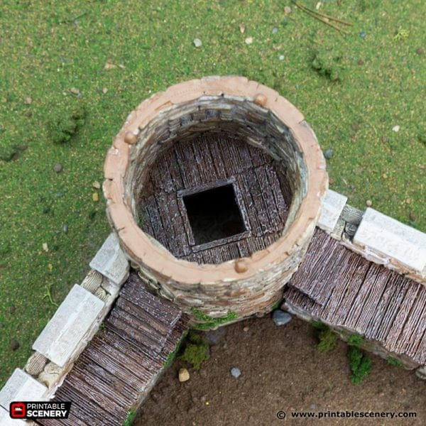 Tabletop Terrain Tower King's Round Tower - Country & King - Fantasy Historical Building