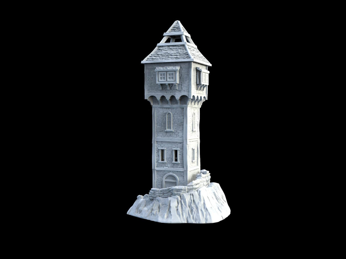 Tabletop Terrain Tower Lookout Tower - Town of Grexdale - Fantasy Tower