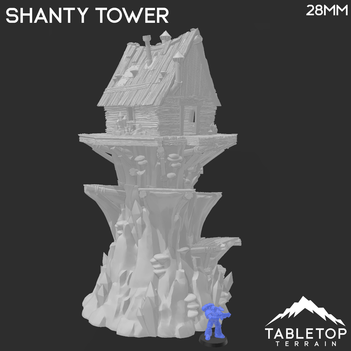 Tabletop Terrain Tower Shanty Tower - Fantasy Tower