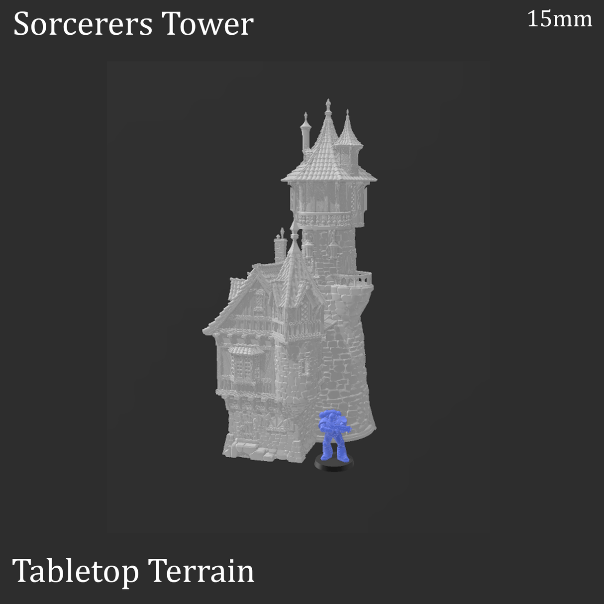 Tabletop Terrain Tower Sorcerer's Tower - Elven Fantasy Tower