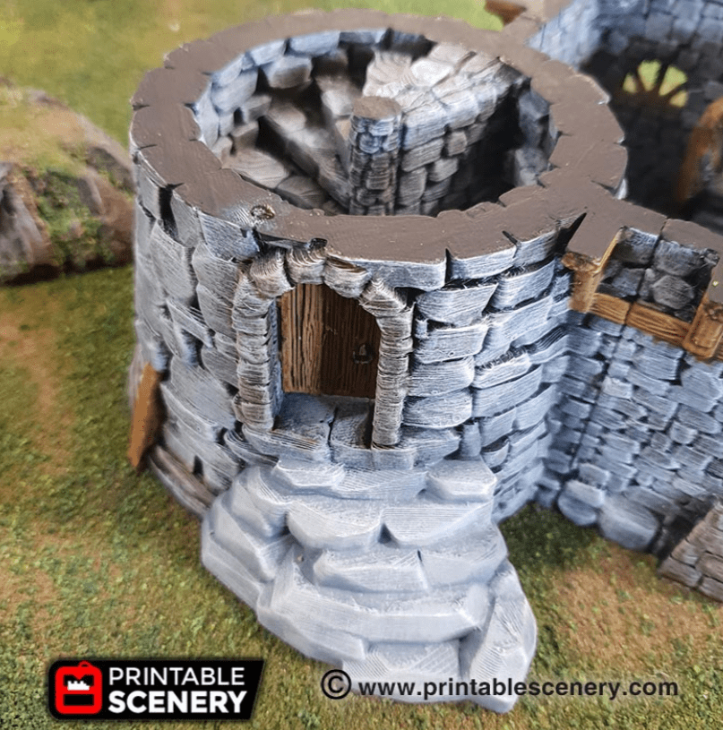 Tabletop Terrain Tower Sorcerer's Tower - Elven Fantasy Tower