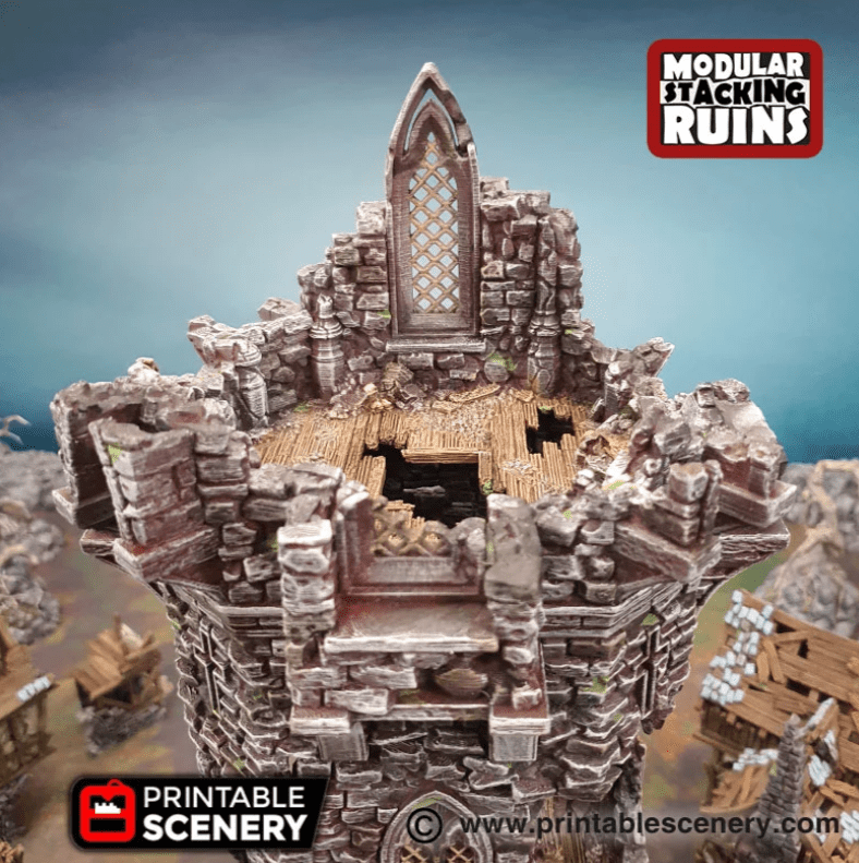 Tabletop Terrain Tower Tower of Insanity - Fantasy Tower