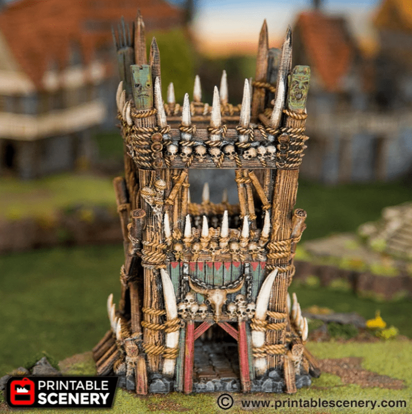 Tabletop Terrain Tower Tribal Tower - Tribal Tower