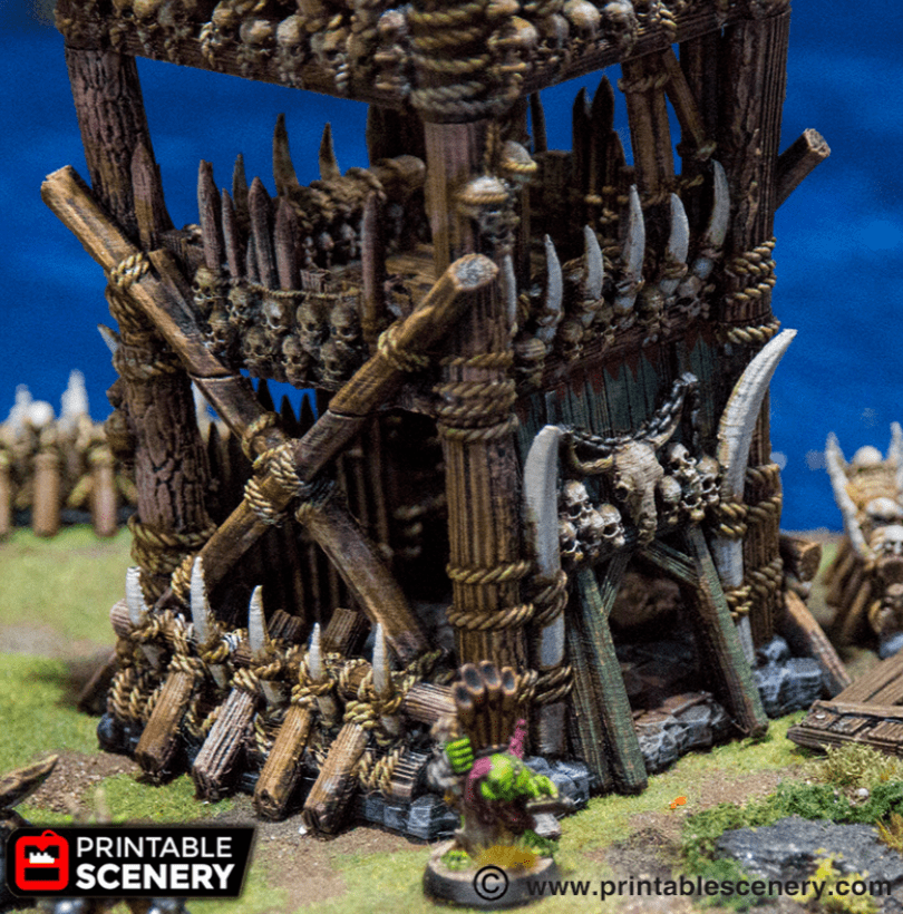 Tabletop Terrain Tower Tribal Tower - Tribal Tower