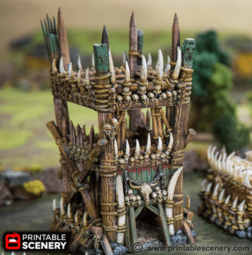Tabletop Terrain Tower Tribal Tower - Tribal Tower