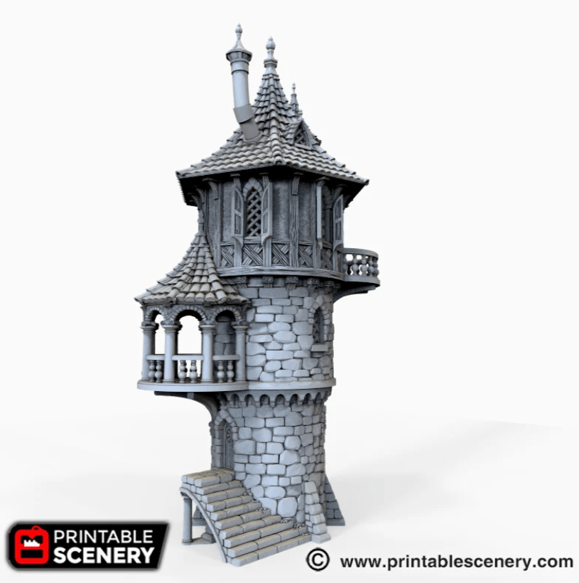 Tabletop Terrain Tower Wizard Tower - Tower