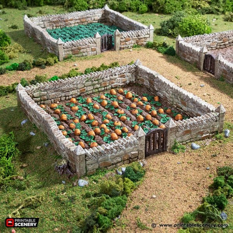 Tabletop Terrain Trees Farm Fields - Country & King - Fantasy Historical Terrain