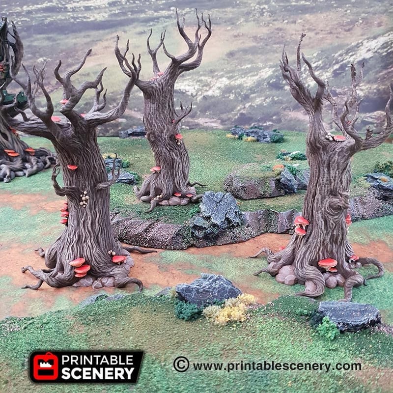 Tabletop Terrain Trees Gloomwood Trees - Scatter Terrain