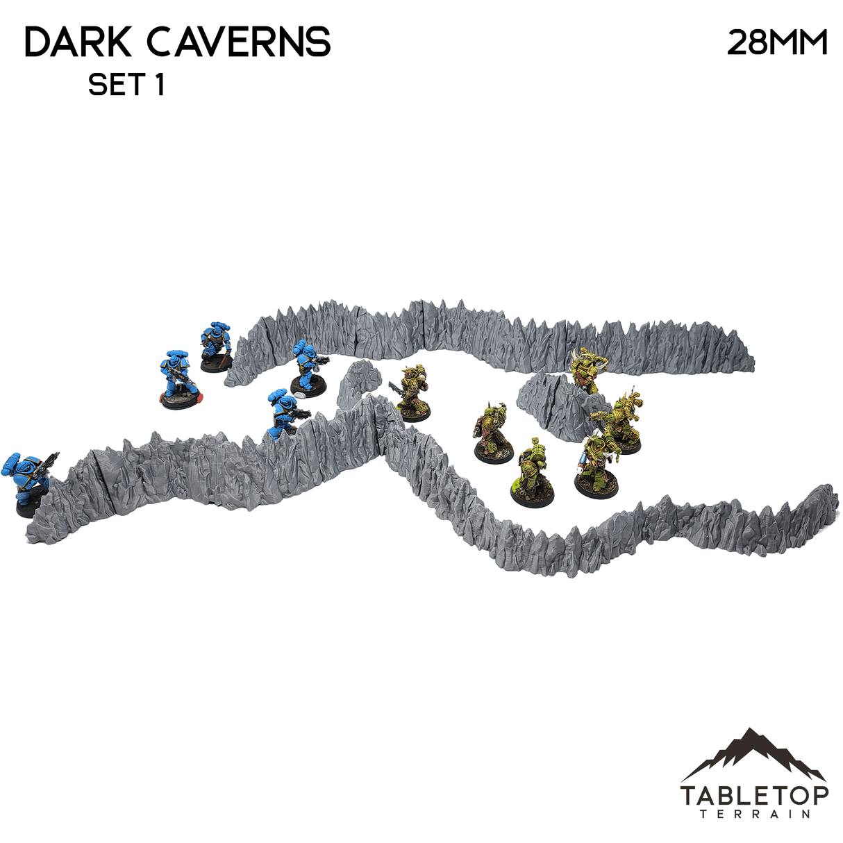 Tabletop Terrain Walls Dark Caverns  - Fantasy Scatter Terrain