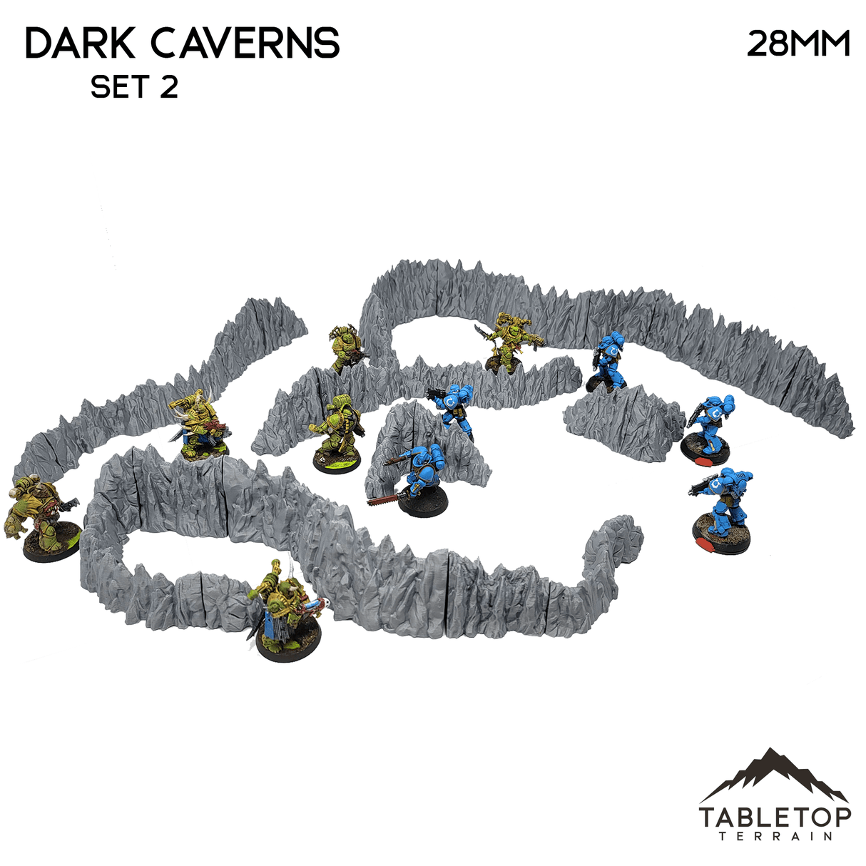 Tabletop Terrain Walls Dark Caverns  - Fantasy Scatter Terrain