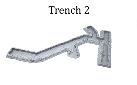 Tabletop Terrain Walls Infantry Trenches - WWII Terrain