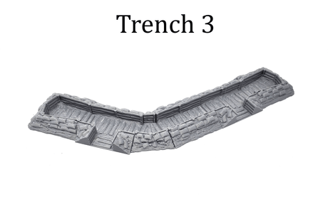 Tabletop Terrain Walls Infantry Trenches - WWII Terrain