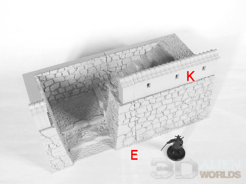 Tabletop Terrain Walls Samurai Castle Wall Set