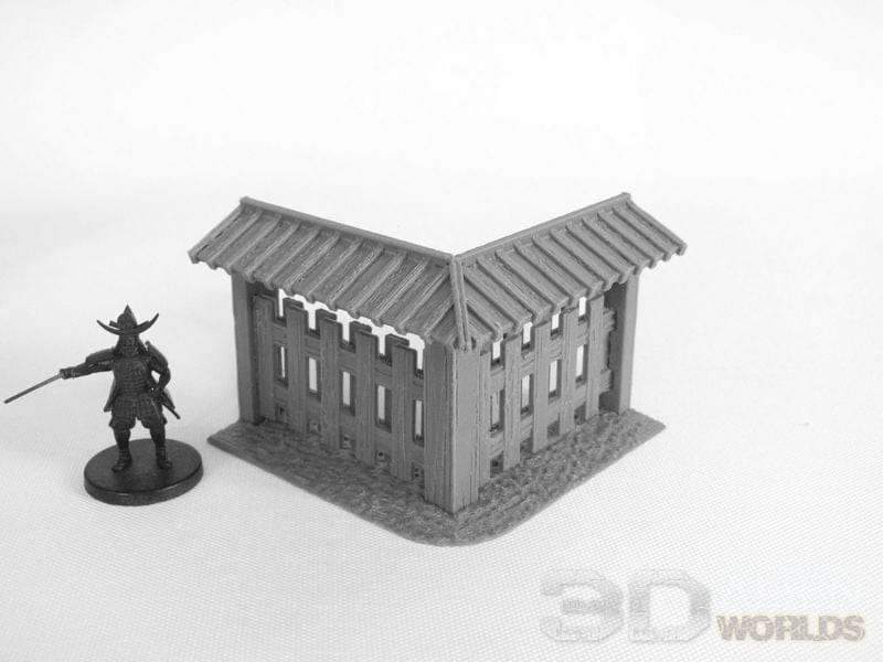 Tabletop Terrain Walls Samurai Wooden Wall Set
