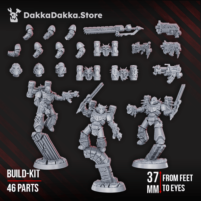 Assault Squad of Fire Lizard Warriors Order  (build kit) 1