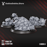 Tabletop Terrain Miniature Fungiticks Swarm (x3)