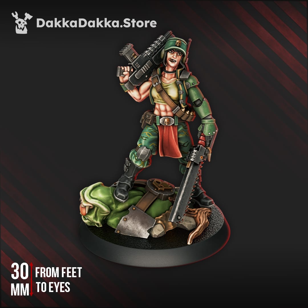Tabletop Terrain Miniature The Ork Slayers Commander