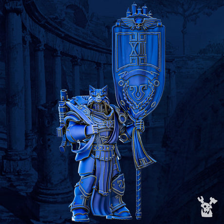 Vexillum Bannerman - Prime Armored Space Standard Bearer of Legio Prima Victrix 1