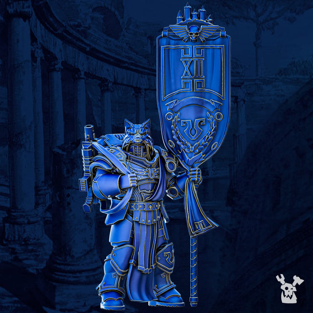 Vexillum Bannerman - Prime Armored Space Standard Bearer of Legio Prima Victrix 1