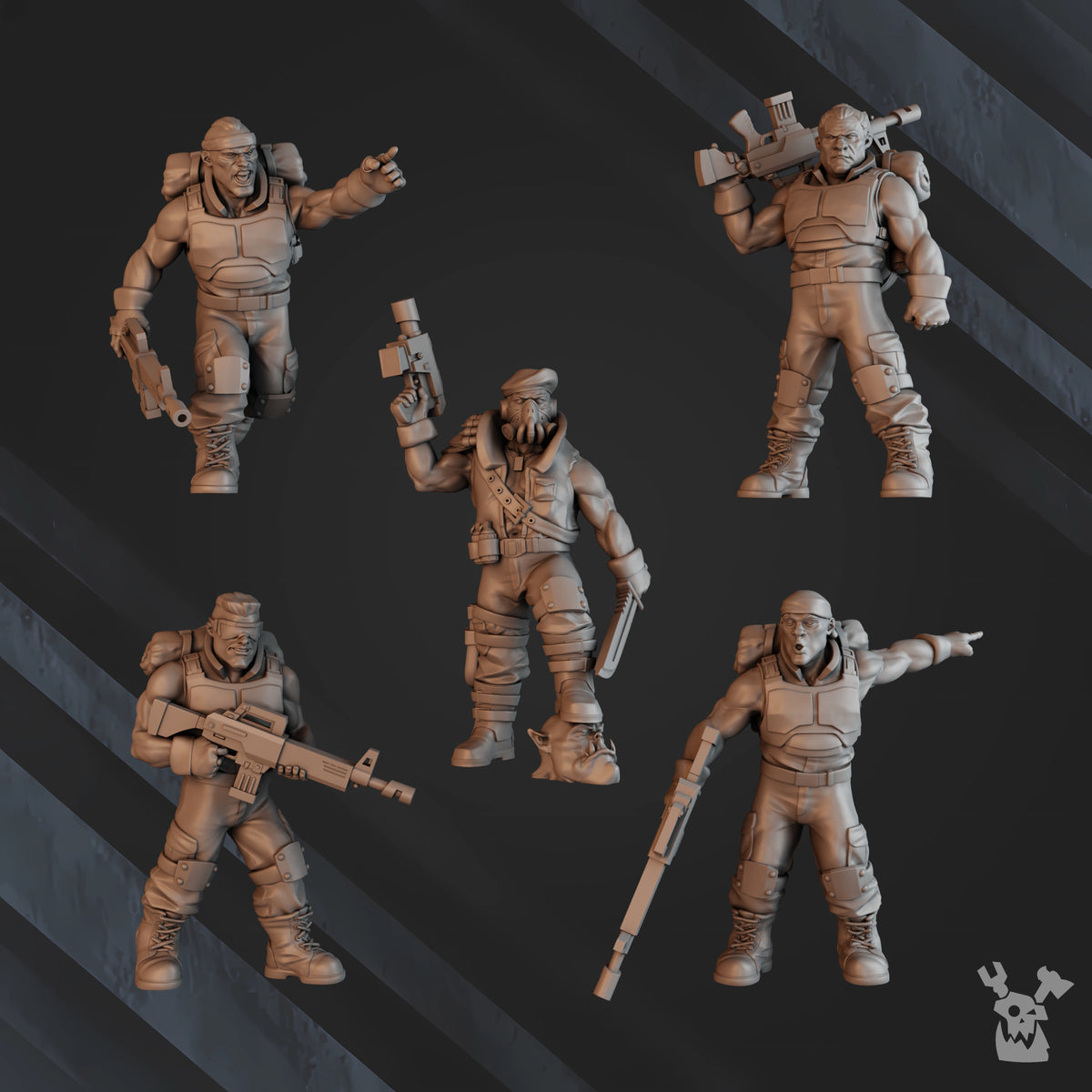 Green Hell Division Infantry Squad (pre-assembled) 2